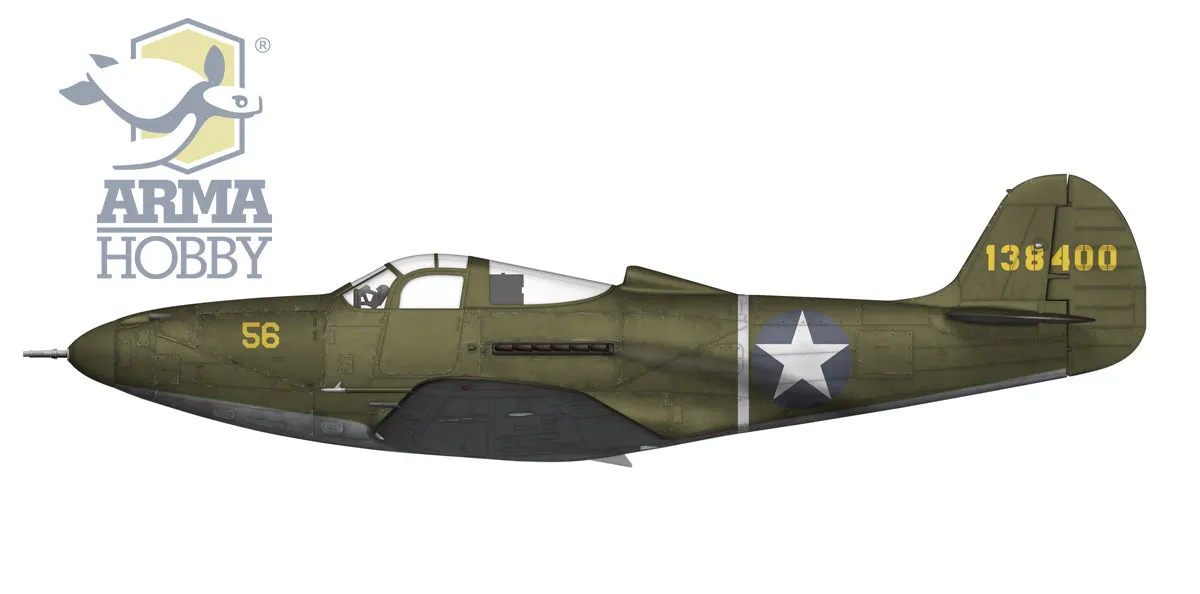 1/72 Arma Hobby Cactus Air Force Deluxe Set (2 kits) – F4F-4 Wildcat and P-400/P-39D Airacobra Over Guadalcanal 70049