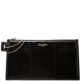 669907 Snakeskin Pouch w/ Chain