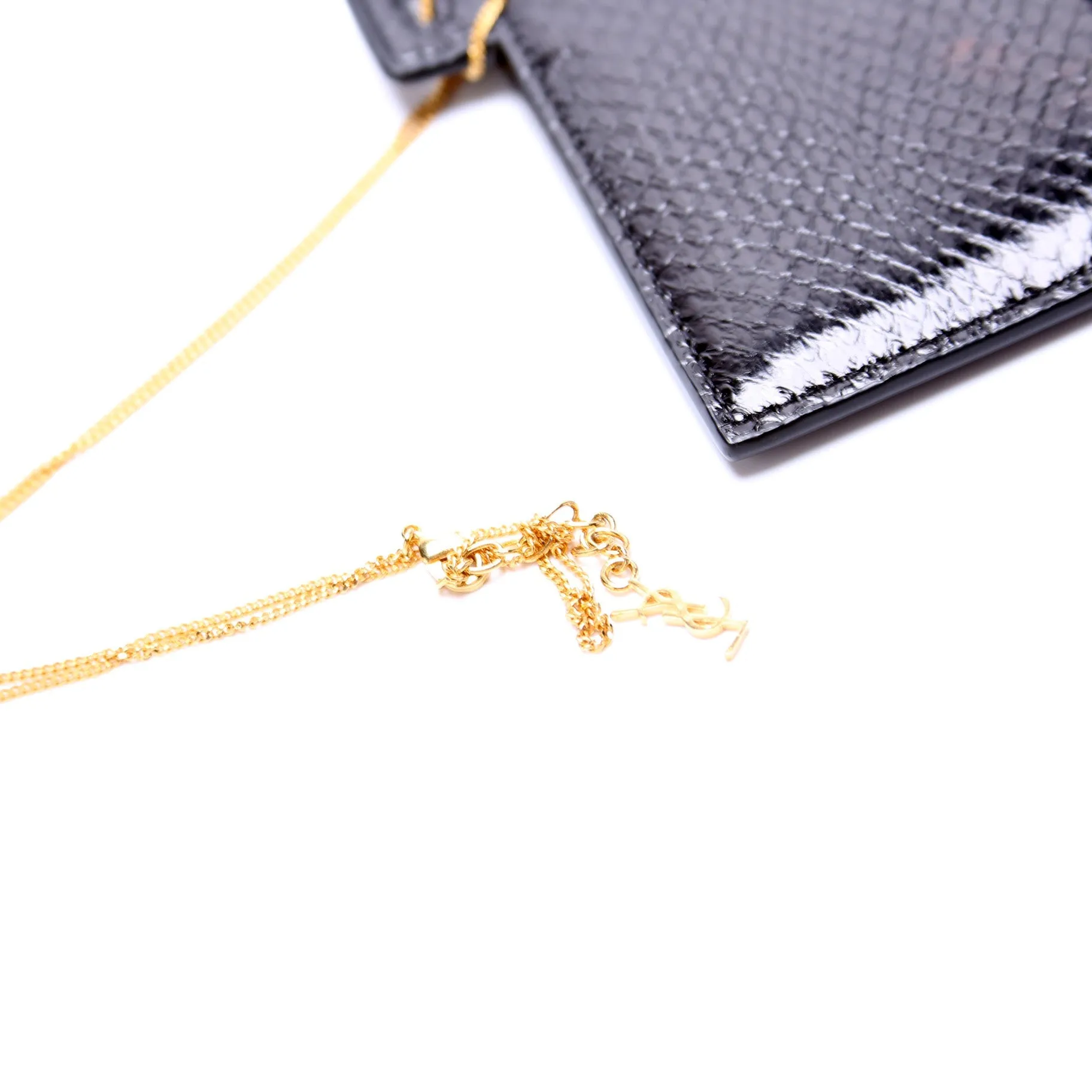 669907 Snakeskin Pouch w/ Chain