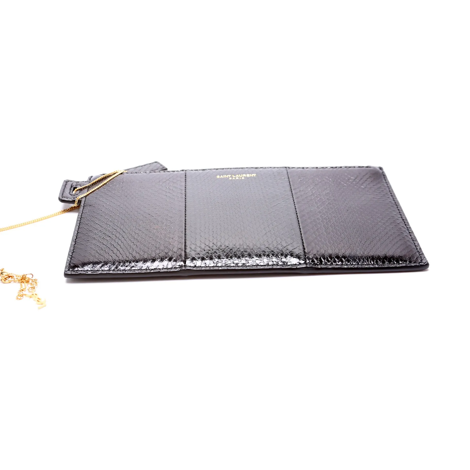 669907 Snakeskin Pouch w/ Chain