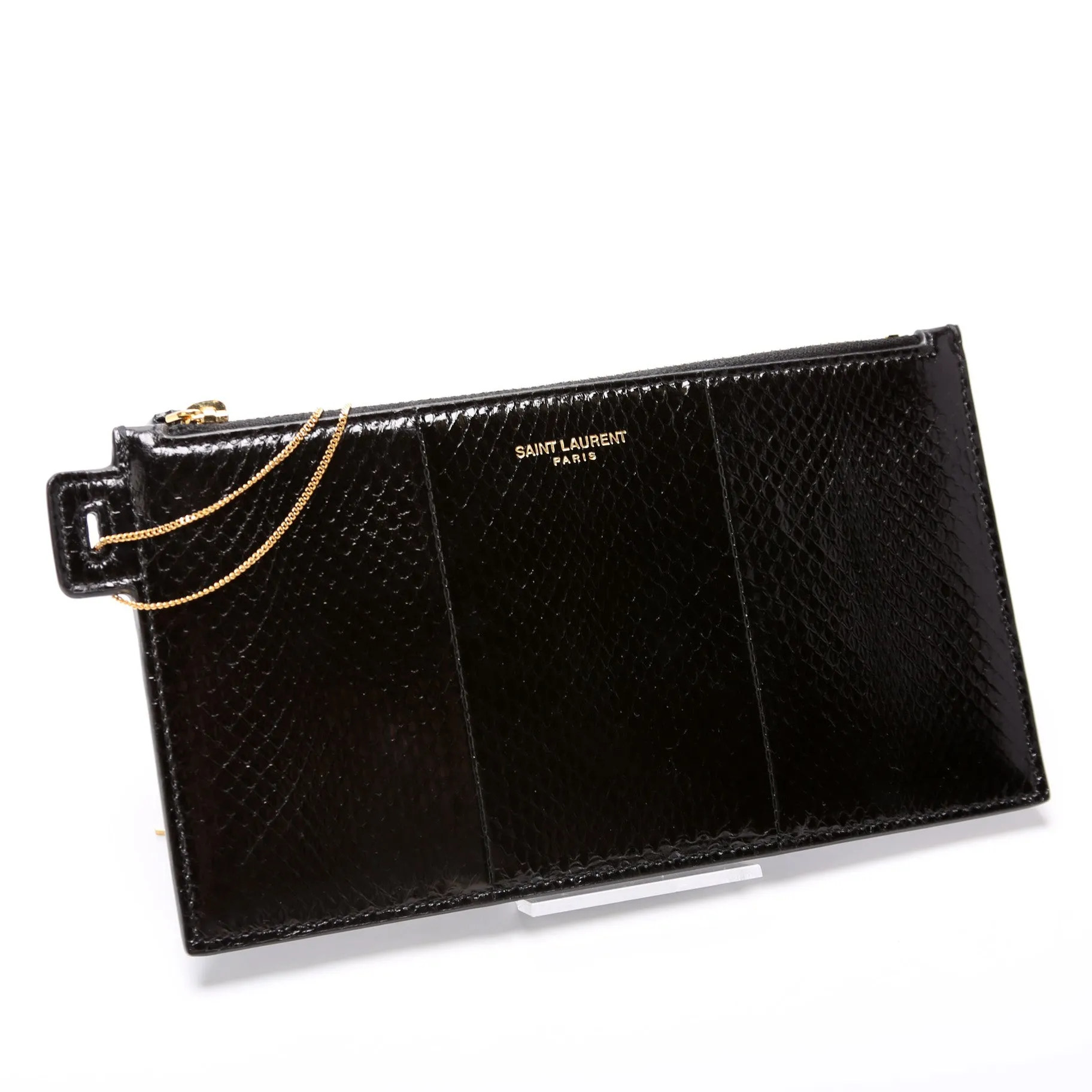 669907 Snakeskin Pouch w/ Chain