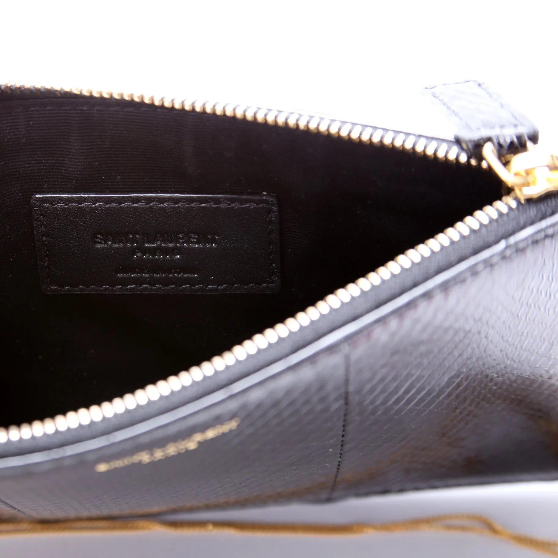 669907 Snakeskin Pouch w/ Chain