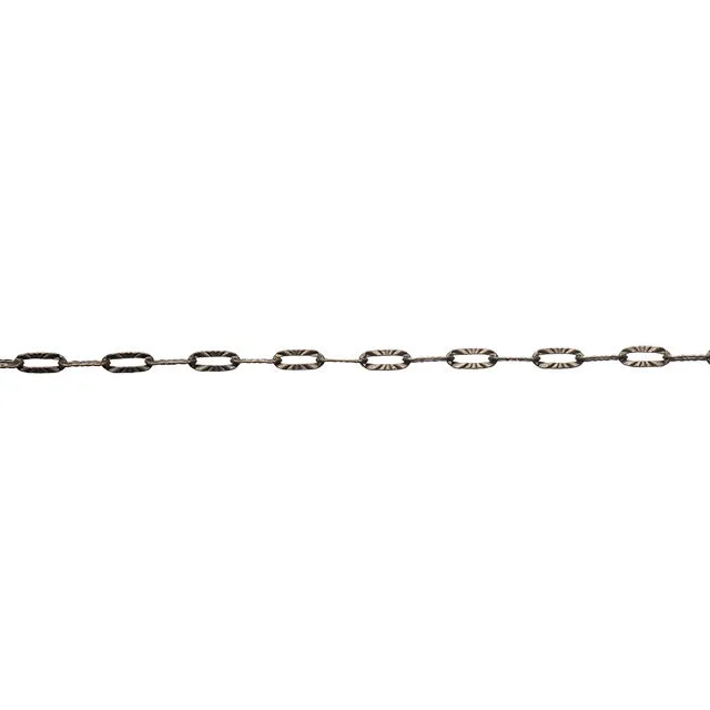Antiqued Brass Elongated Oval Cable Chain, 6x3mm Links, by the Foot