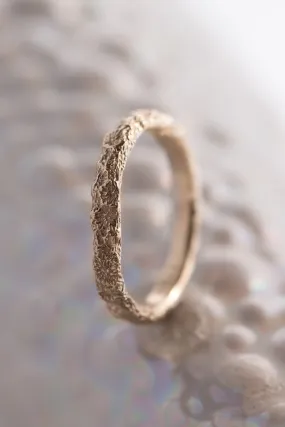 Bermuda Textures ~ Brain Coral Gold Ring