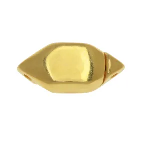 Cymbal Magnetic Clasps for GemDuo Beads, Ralaki, Diamond Shaped 15x6.5mm, 24K Gold Plated (1 Set) (1 Set)