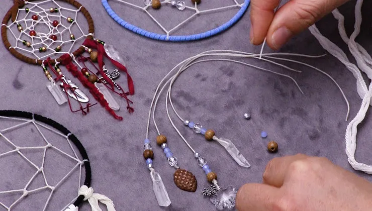 How to Embellish a Dream Catcher Ornament