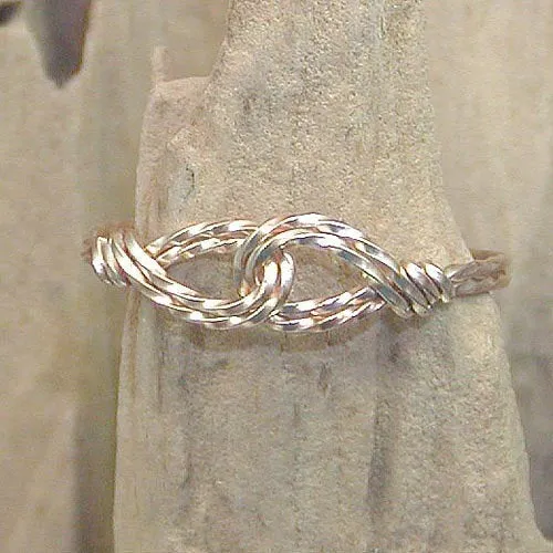 Infinity Design Yellow Gold Filled Twist Wire Thumb Ring