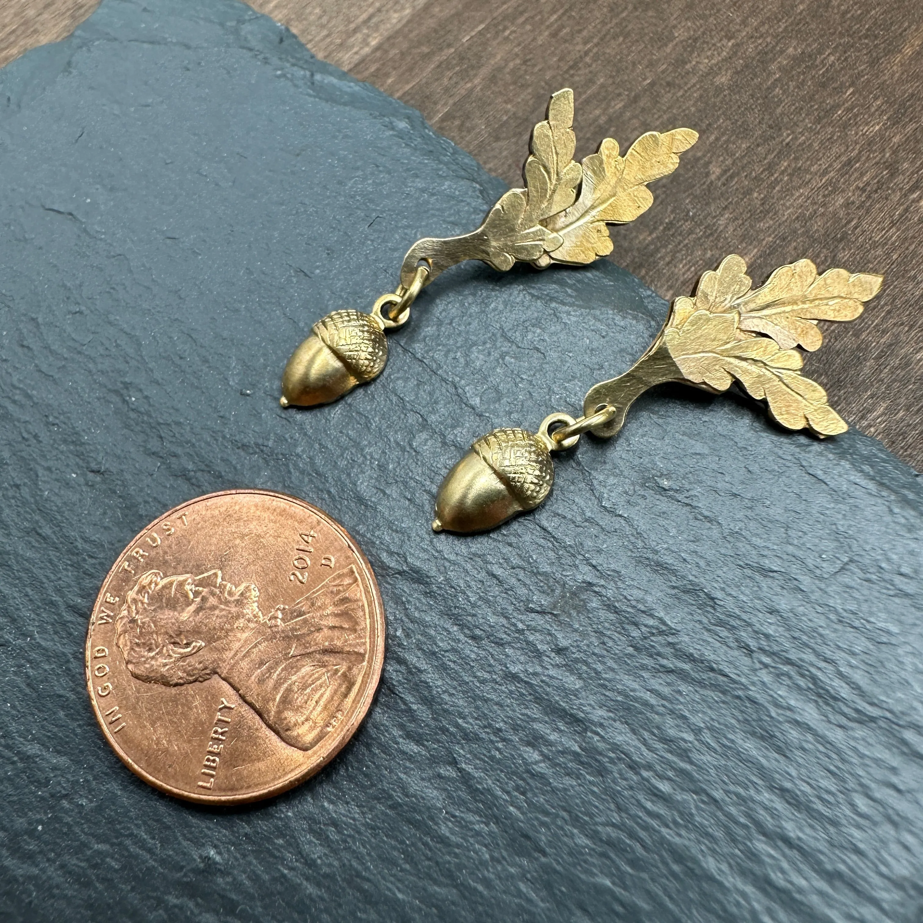 Lil Acorn Dangling Studs
