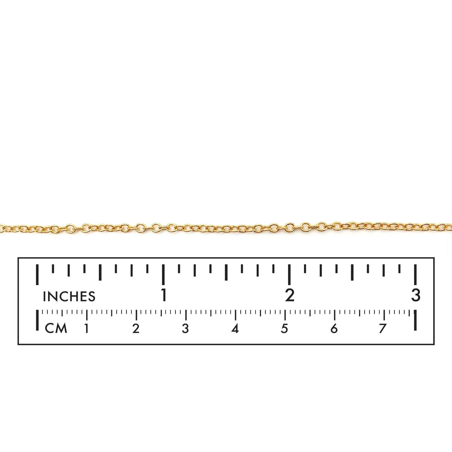 MC1108 18 Karat Gold Plated Oval Link Chain