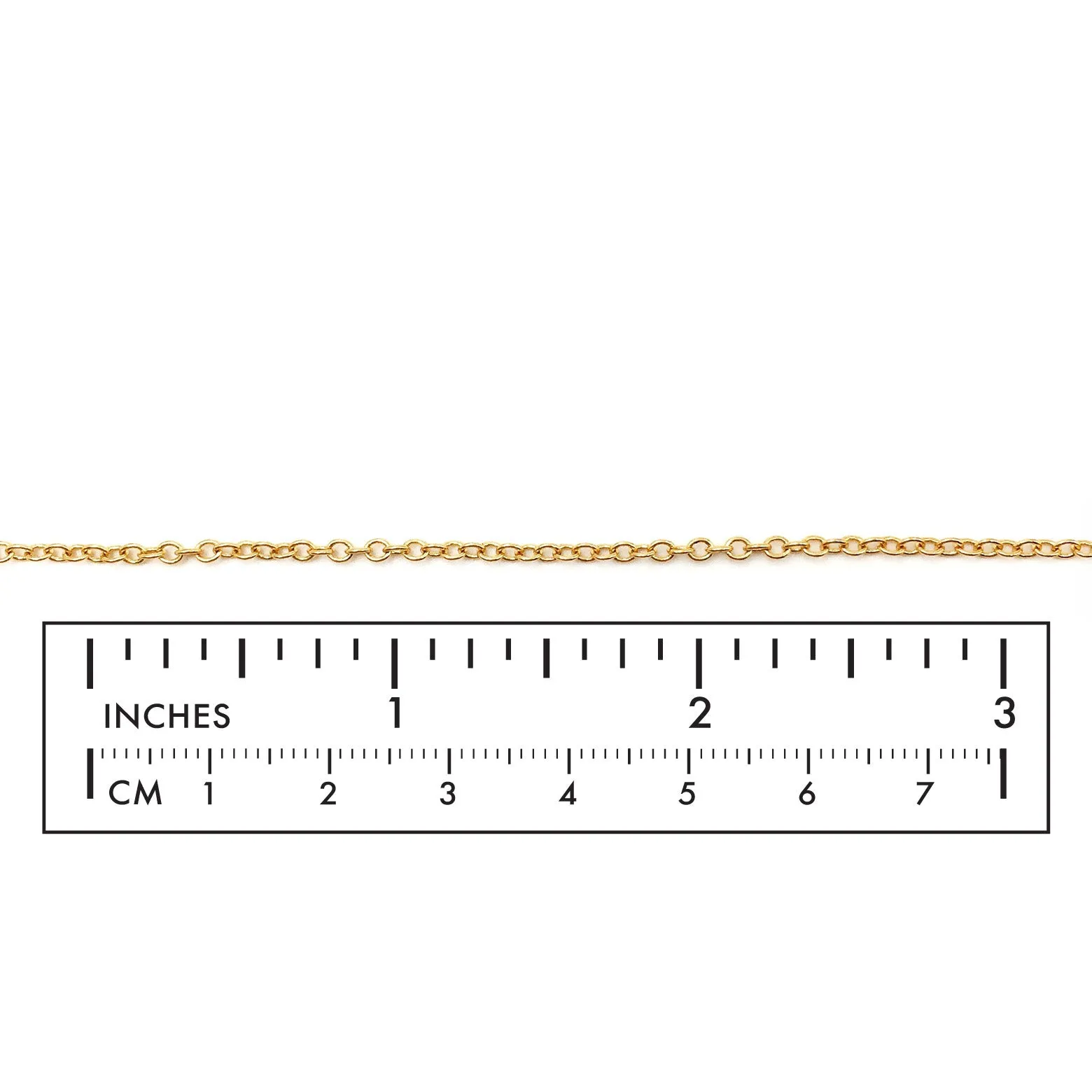 MCHY1023 18 Karat Gold Plated Cable Chain