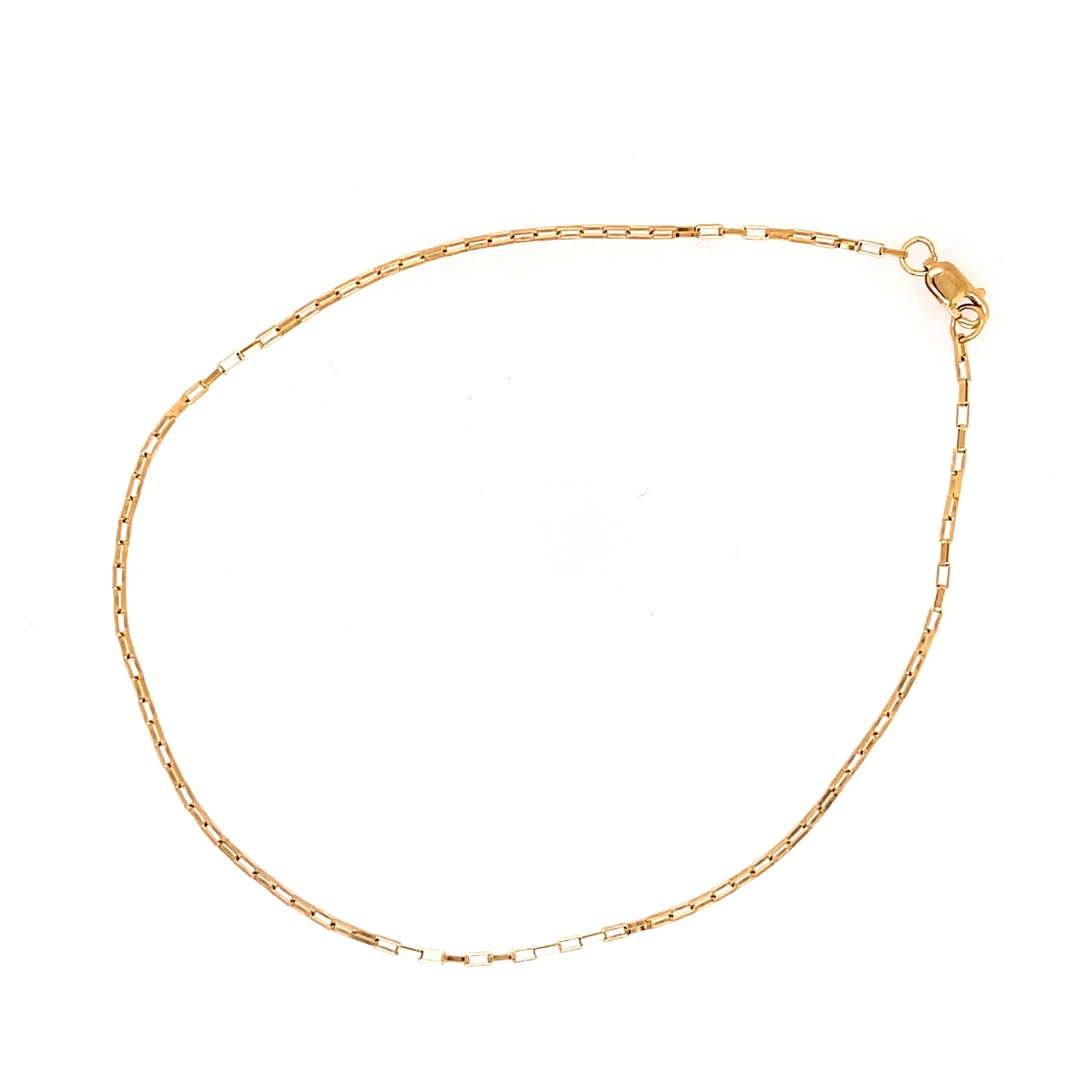 Mini Paperclip Chain Anklet