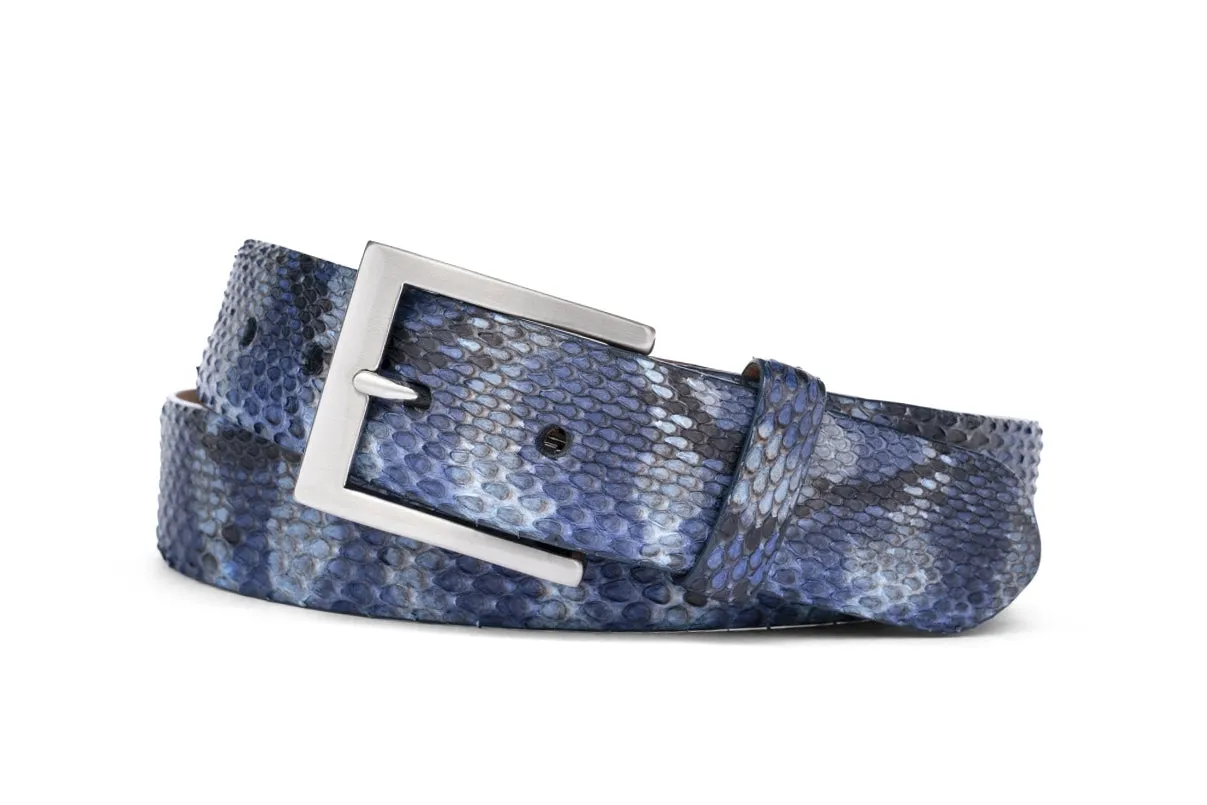 Python Belt with Brushed Nickel Buckle