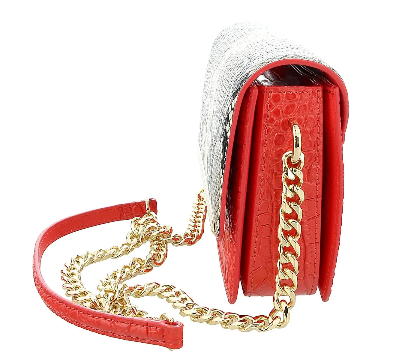 Roberto Cavalli Class Coral Medium Milano Shoulder Bag
