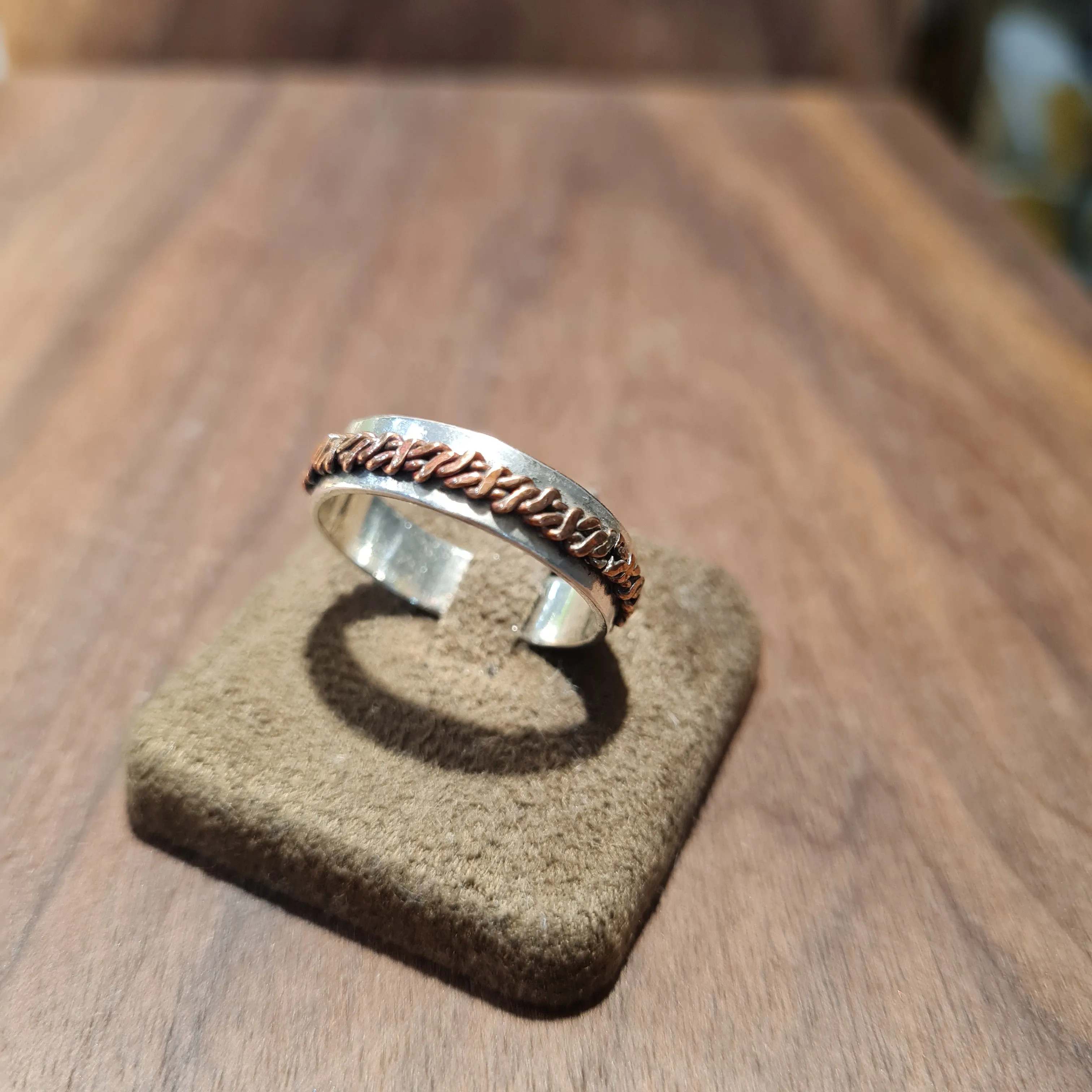 Silver & Copper Ring (Thin)-2