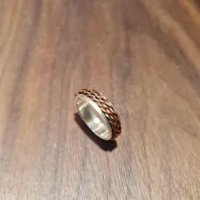 Silver & Copper Ring (Thin)
