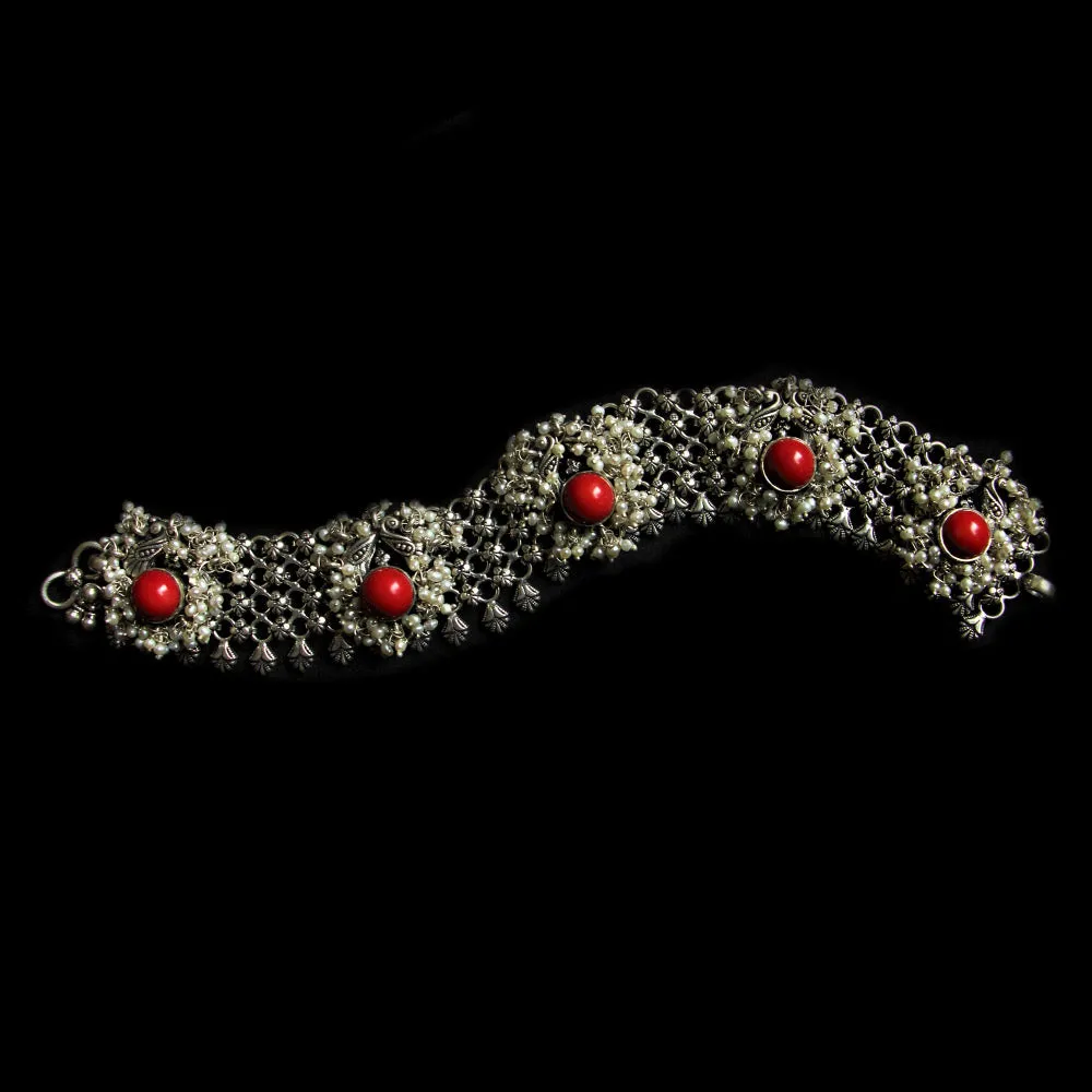 The Coral Exuberance Anklets